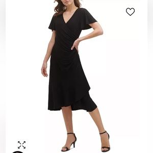 NWT KENSIE flutter sleeve midi dress